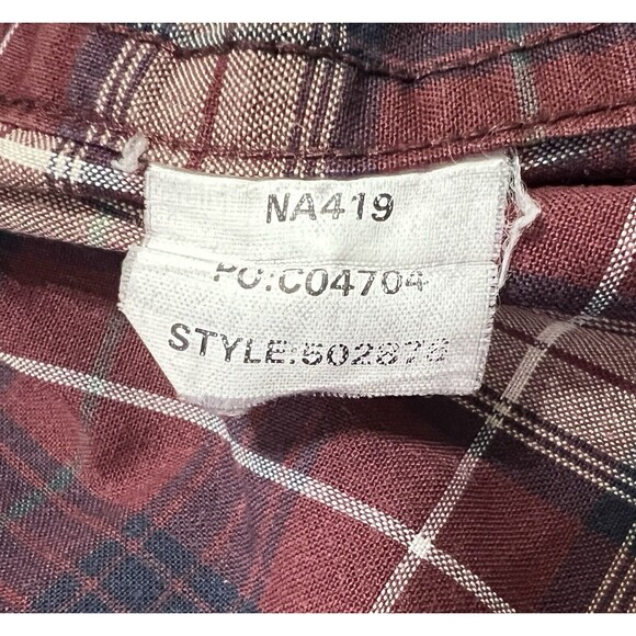 Ralph Lauren Chaps Button Down Shirt RCL Mens Large Red Plaid Check Long Sleeve - Picture 10 of 11